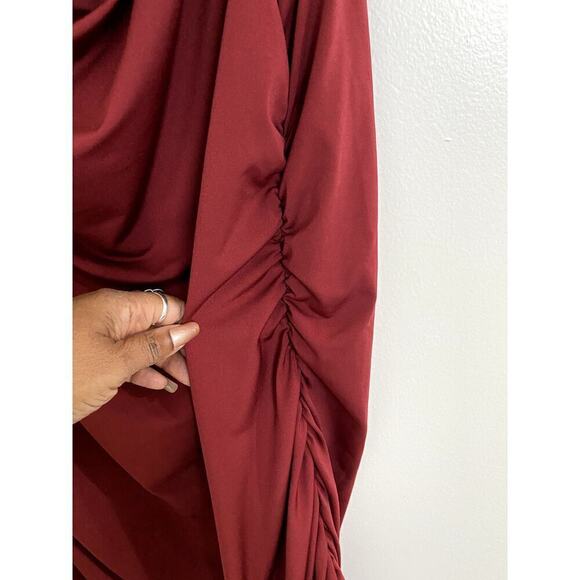 Ashley Stewart Burgundy Sleeveless Long Tunic  - Size 18/20 (NWT) - Picture 3 of 5